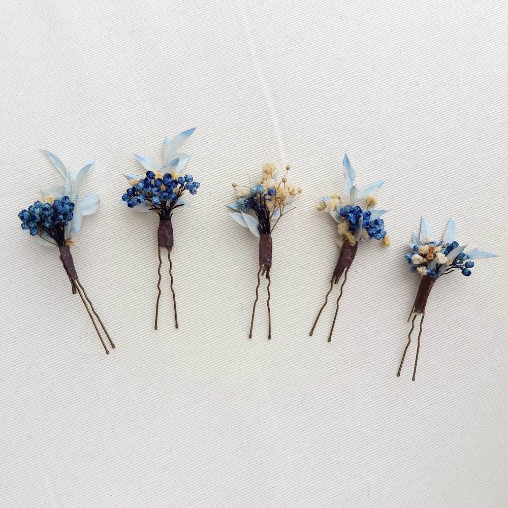 Horquillas de flores preservadas