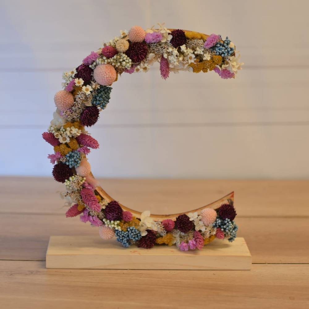 Letras de flores preservadas - Imagen 3