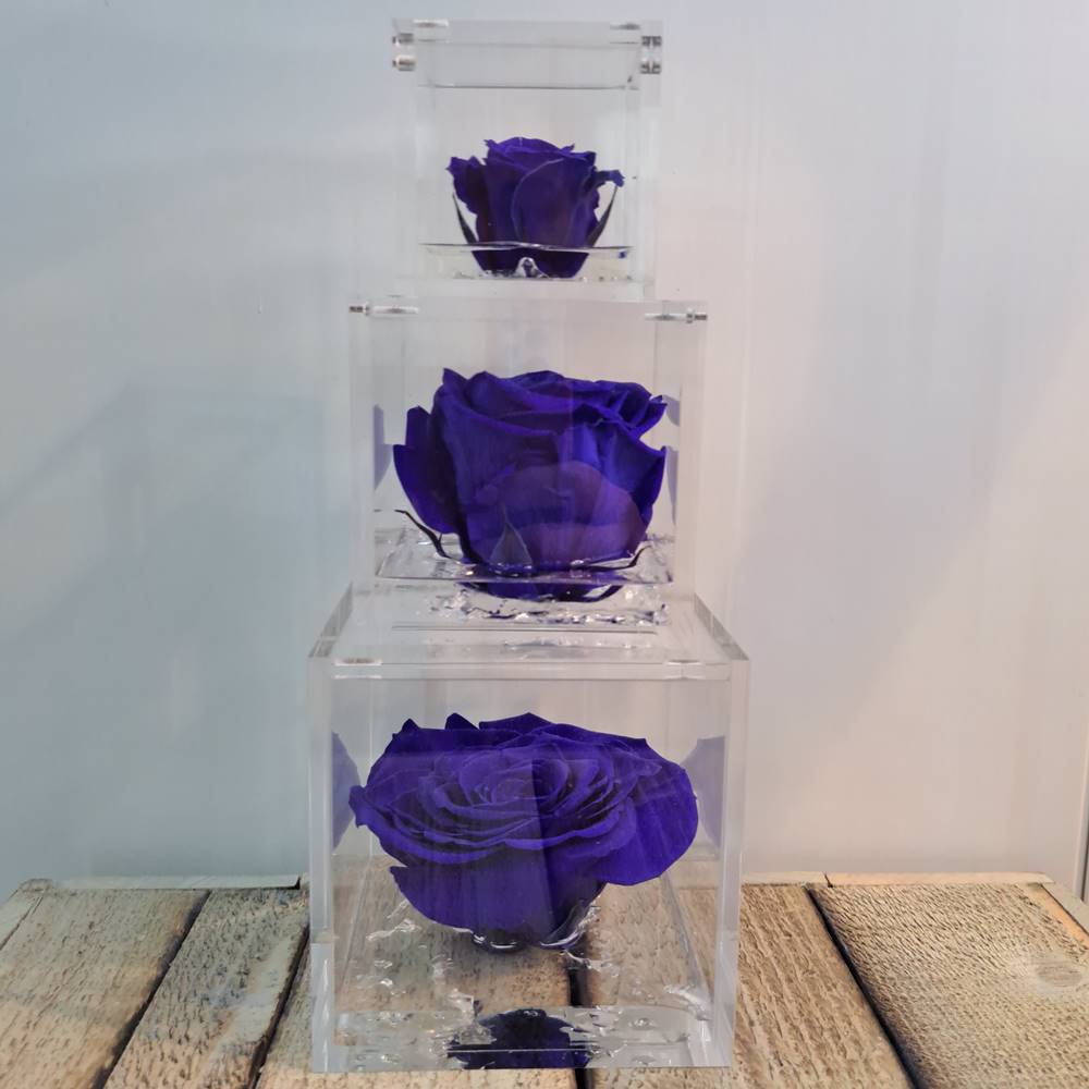 Flowercube rosa estabilizada perfumada - Imagen 17