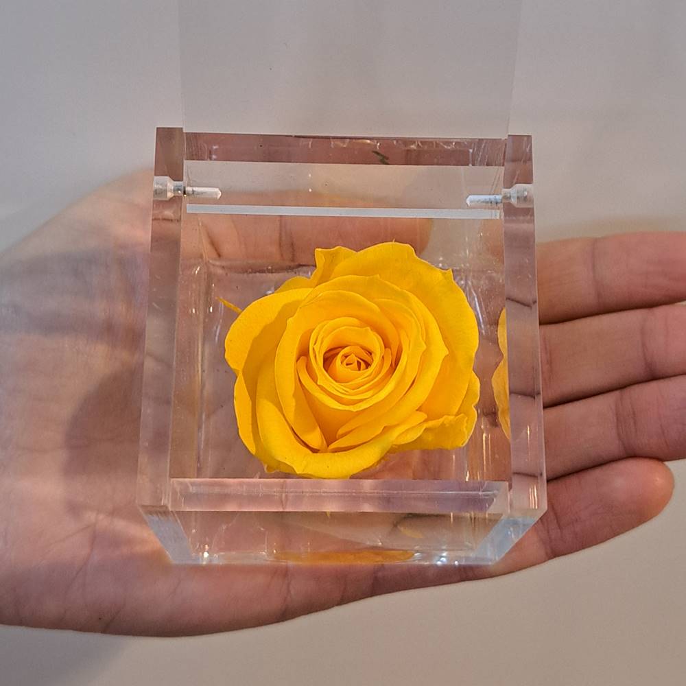 Flowercube rosa estabilizada perfumada - Imagen 8