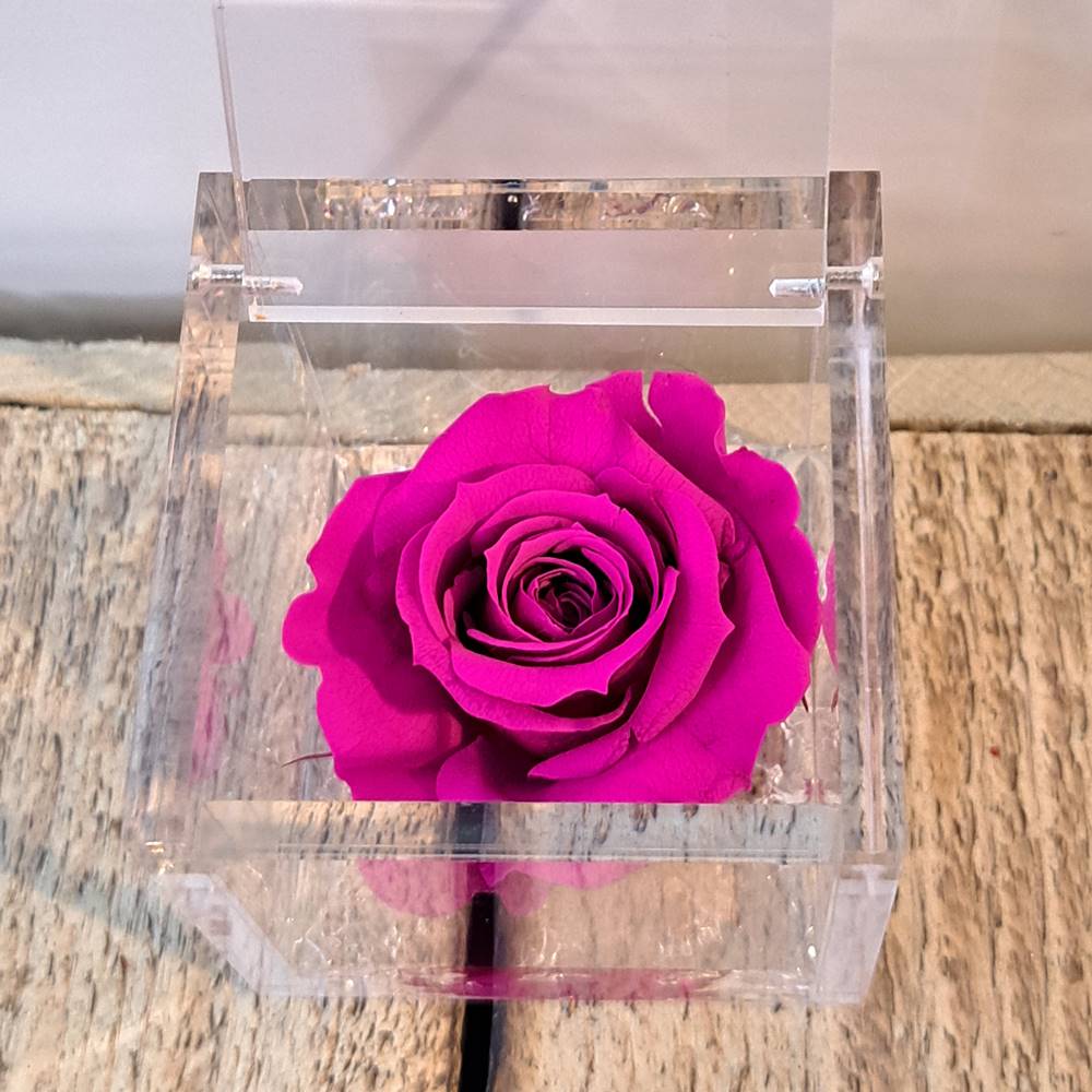 Flowercube rosa estabilizada perfumada - Imagen 14