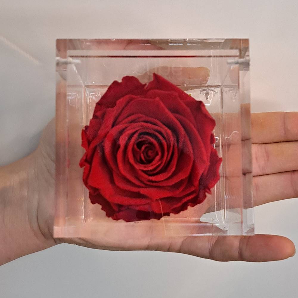 Flowercube rosa estabilizada perfumada - Imagen 10