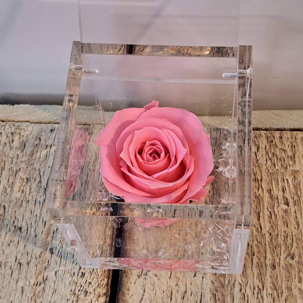 Flowercube rosa estabilizada perfumada - Imagen 16