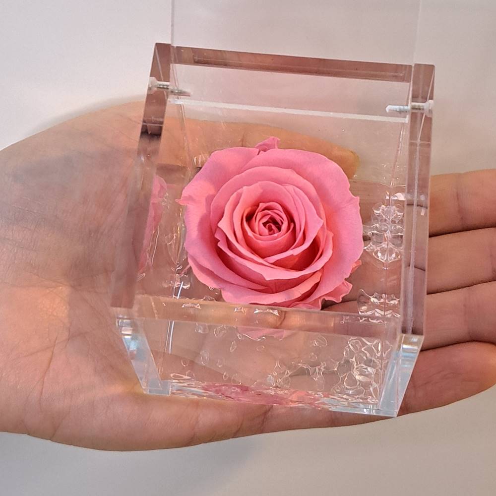 Flowercube rosa estabilizada perfumada - Imagen 7